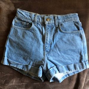 American Apparel high waisted shorts